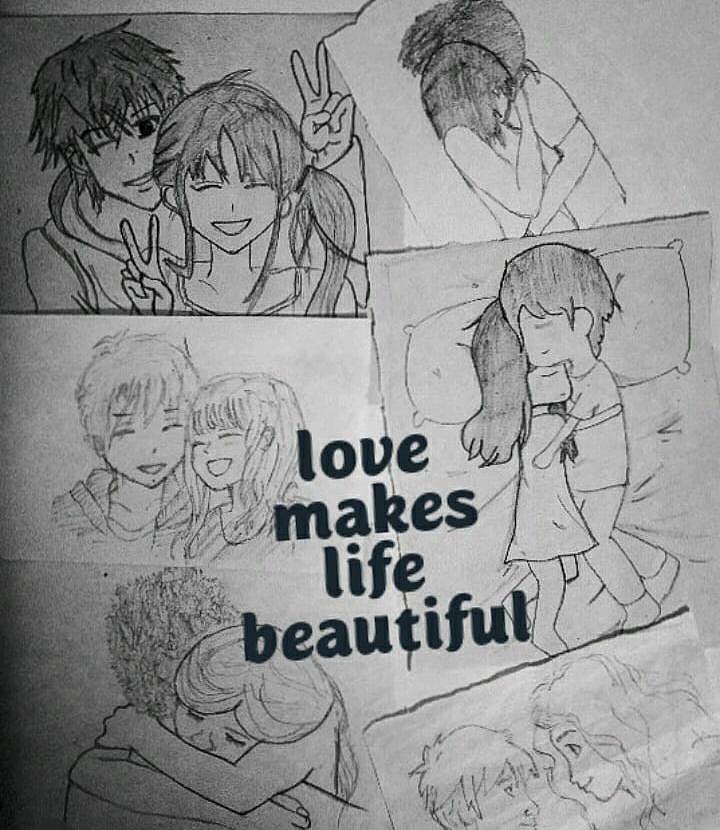 Pencil Sketch Drawing - Love by Madhubala R