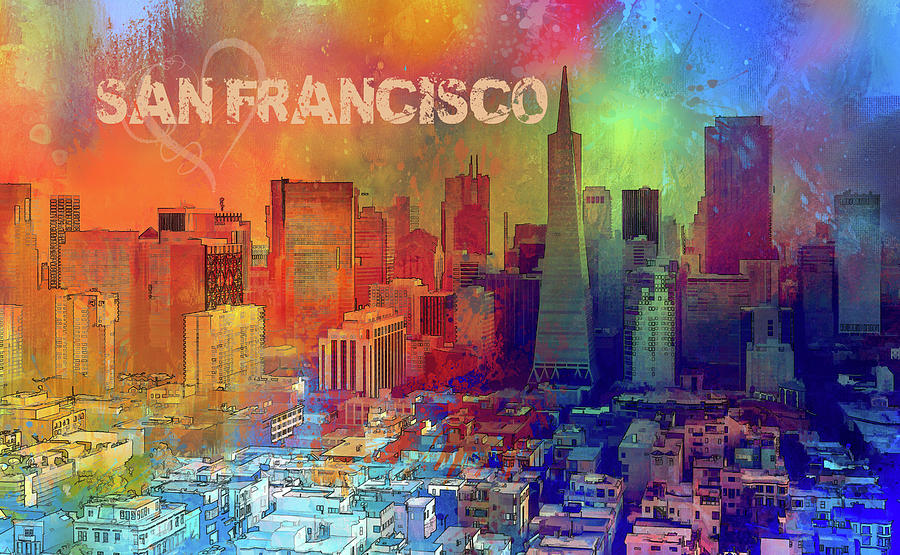 Love San Francisco Digital Art by Terry Davis