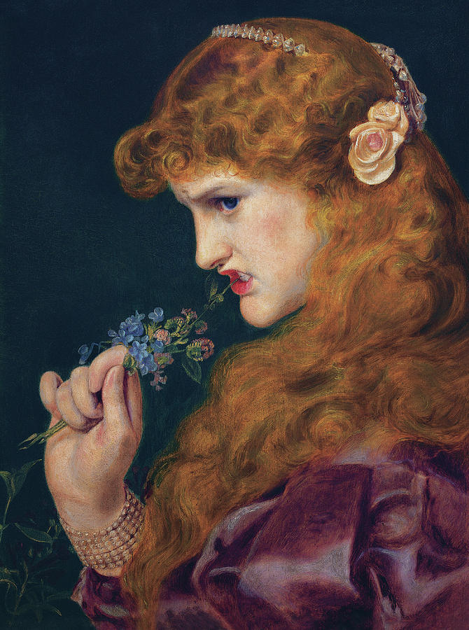 Anthony Frederick Augustus Sandys Painting - Loves shadow #1 by Frederick Sandys
