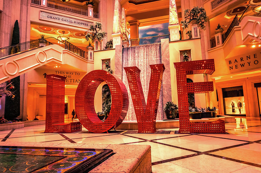 Love Sign Letters Installation In Las Vegass Nevada Photograph by Alex Grichenko