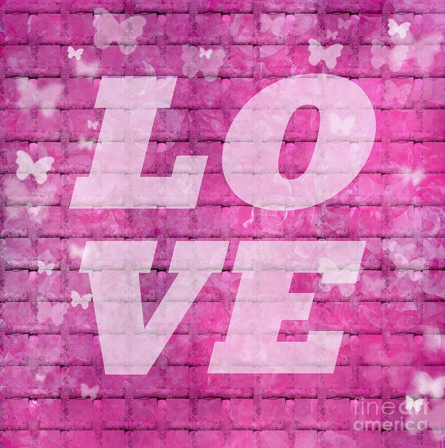 Love Sign Text Art Digital Art by Lauries Intuitive