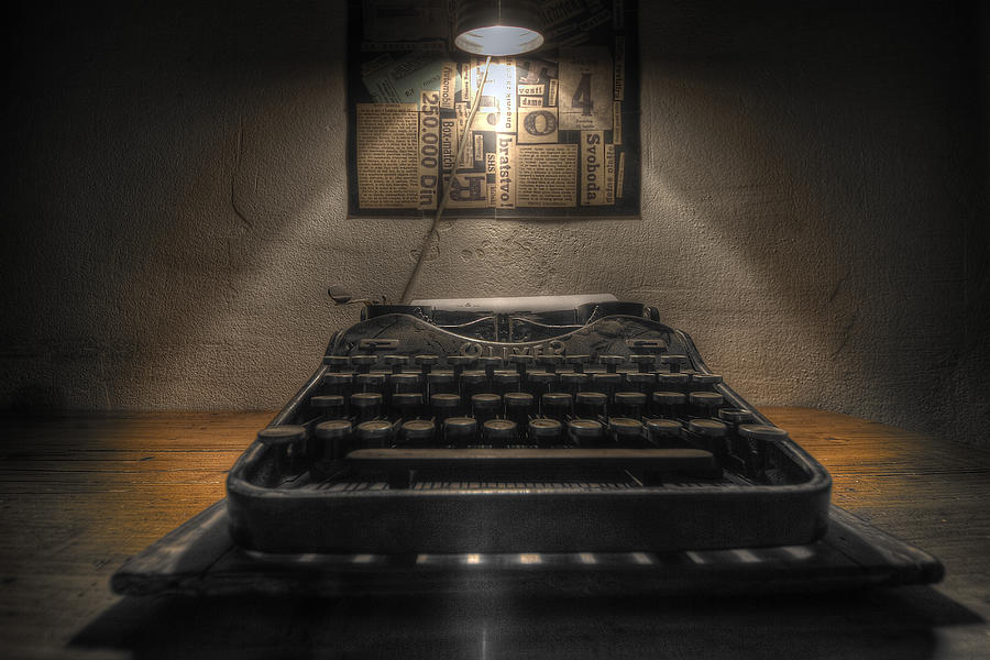 Typewriter Photograph - Love Song N3 by Alan Kosmac