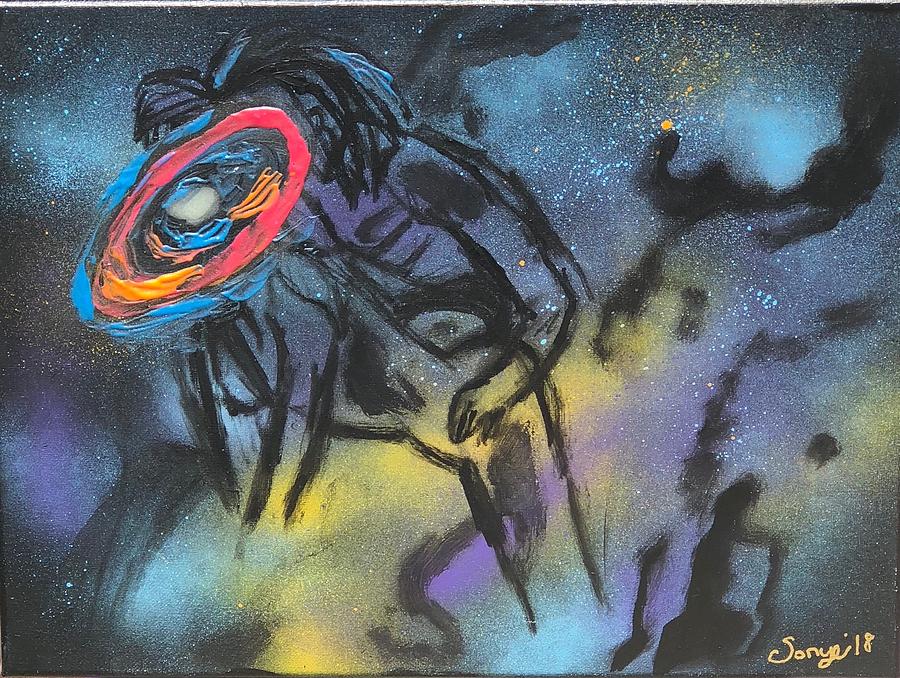 Love Thru The Stars Mixed Media by Sonye Locksmith Love Thru The Stars Mixed Media by Sonye Locksmith