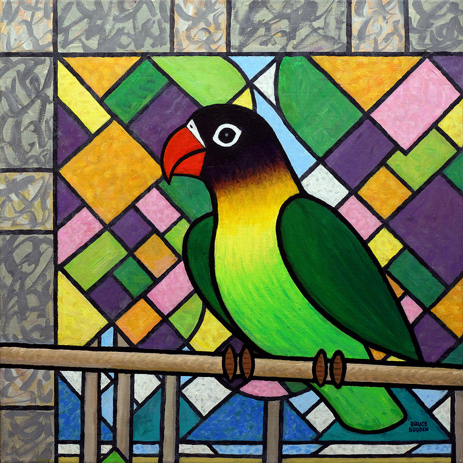 Lovebird Painting - Lovebird by Bruce Bodden