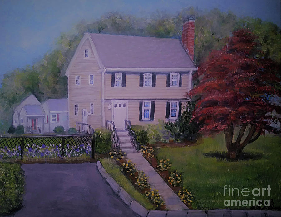 Lovely House in Summer Painting by Rita Brown