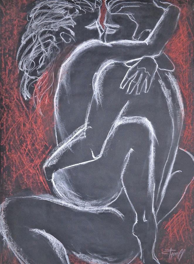 Lovers - Hot Night 3 Painting by Carmen Tyrrell
