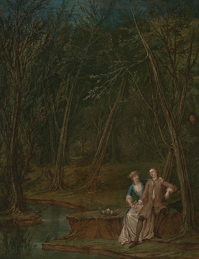 Lovers in a Glade Painting by Marcellus Laroon the Younger