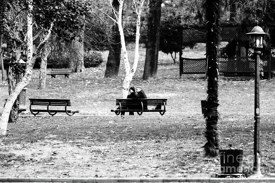 Lovers in Gulhane Park Istanbul Photograph by John Rizzuto