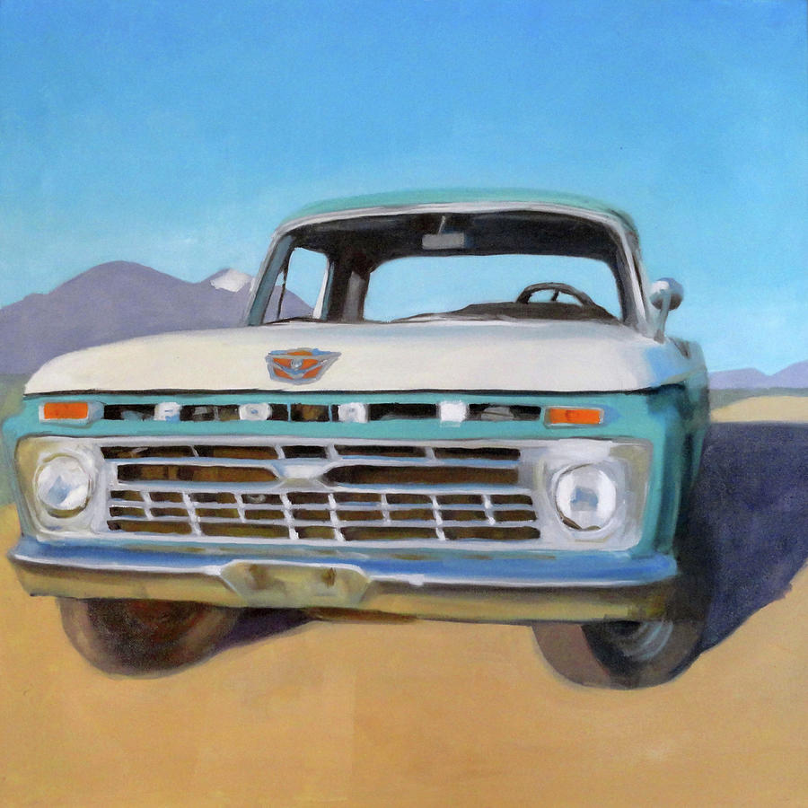 Truck Painting - Lovers Lane by Elizabeth Jose