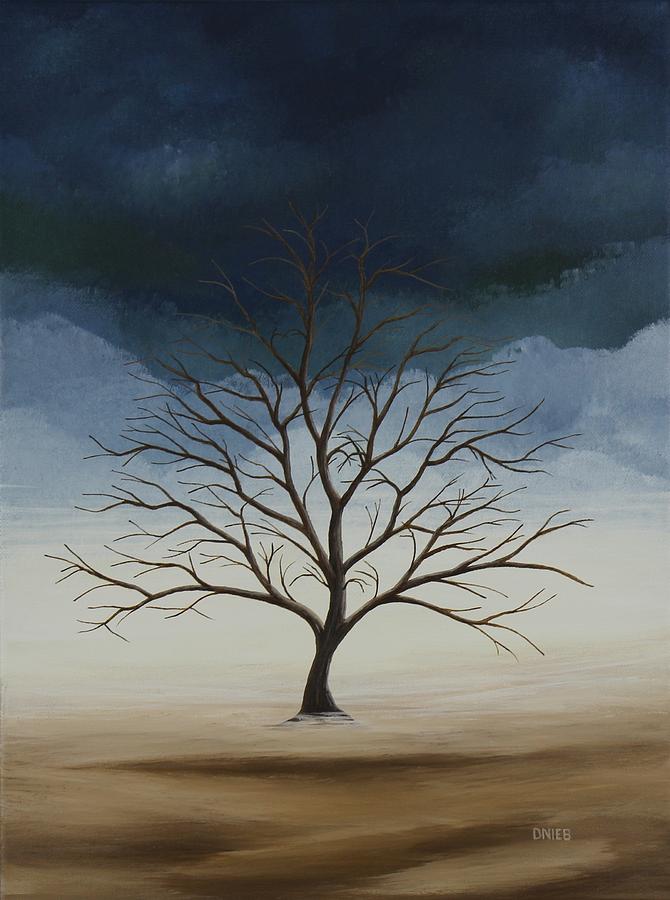 Tree of Love - Loves Storm Painting by Dan Niebrzydowski | Fine Art America