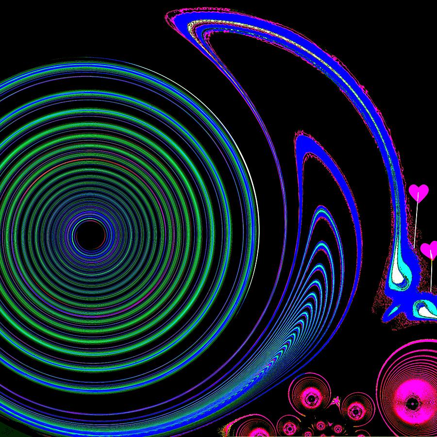 Lovesick Snail Digital Art by Cliff Wilson