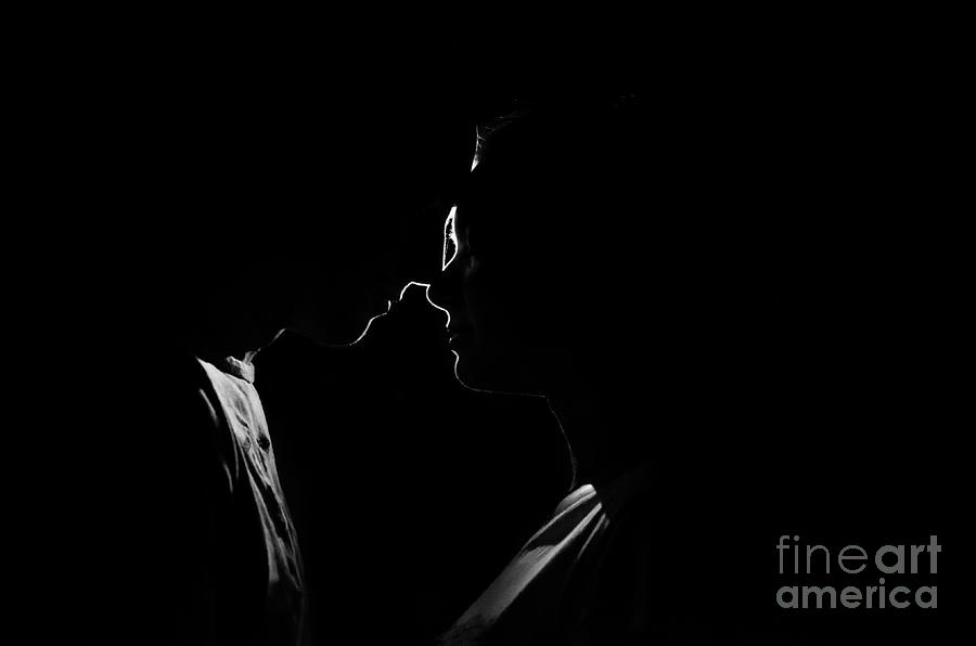 Loving Couple In Backlit Photograph by Valeria Schettino