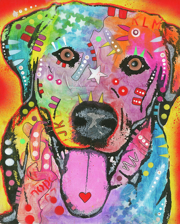 Animal Mixed Media - Loving Joy by Dean Russo- Exclusive