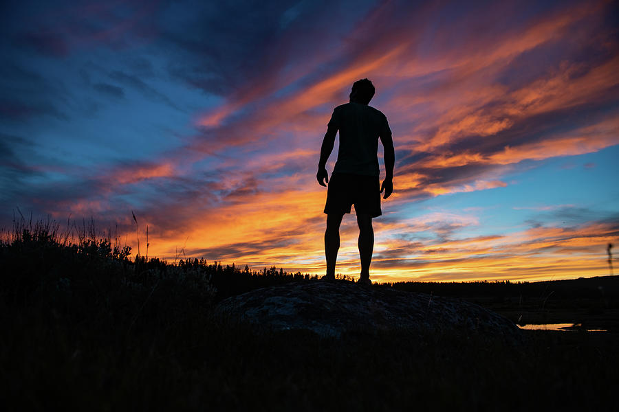 Low Angle Silhouette Of Man Watching Photograph by Max Seigal ...