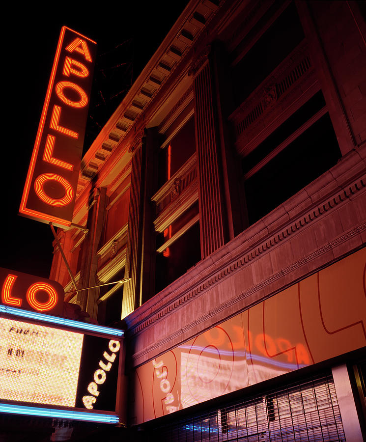 Apollo Theater Photograph - Low Angle View Of A Theatre Lit by Panoramic Images