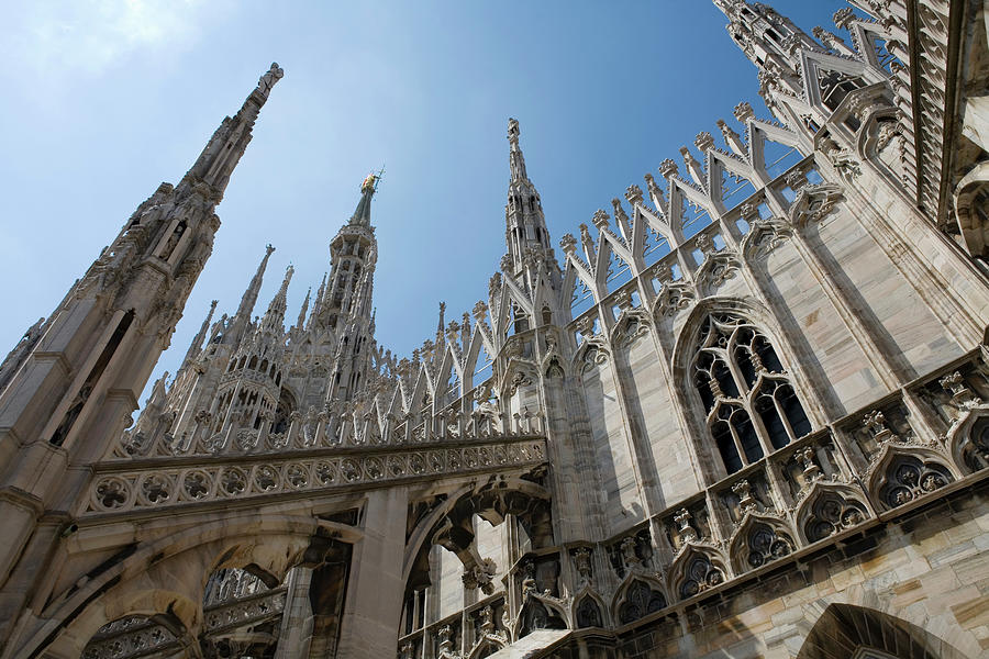 Low Angle View Of Milan Cathedral, Milan, Lombardy, Italy Digital Art ...