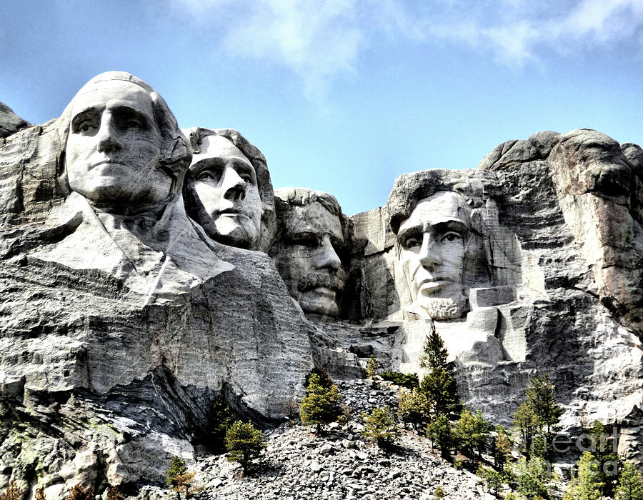 Low Angle View Of Mount Rushmore Photograph by Sidney Langhammer ...