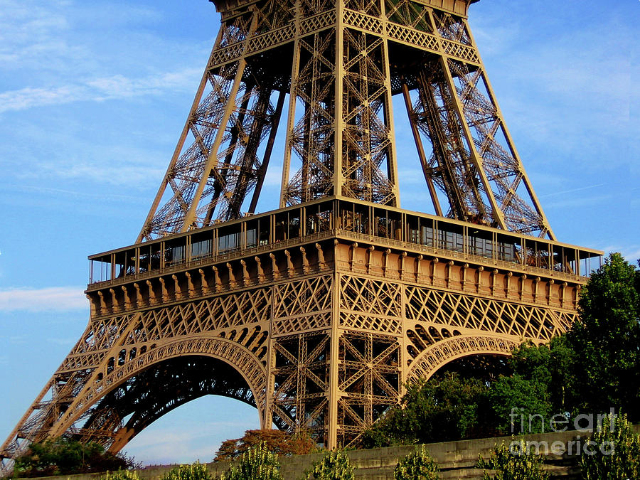 Low Angle View Of The Eiffel Tower In Paris, France Photograph