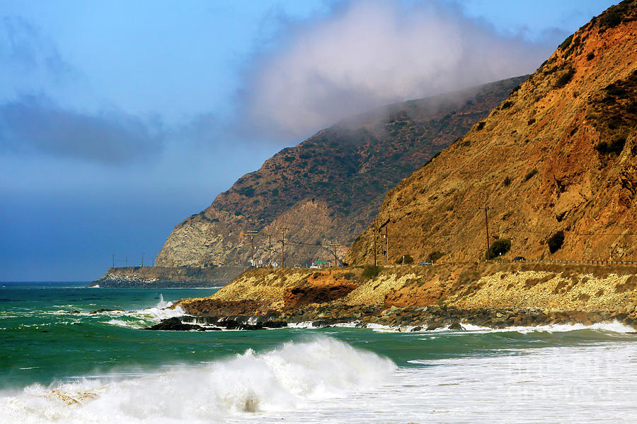 Low Clouds along the Pacific Coast Highway Photograph by John Rizzuto
