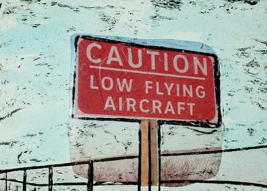 low-flying-aircraft-mixed-media-by-karen-cornelius-fine-art-america