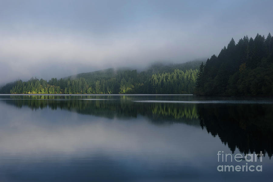 Low Fog on Lost Lake Photograph by Jeff Hubbard