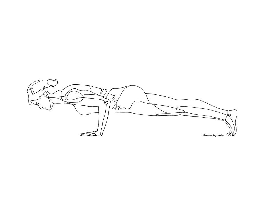 Woman doing Plank pose phalakasana exercise. Flat vector illustration  isolated on white background 7745779 Vector Art at Vecteezy