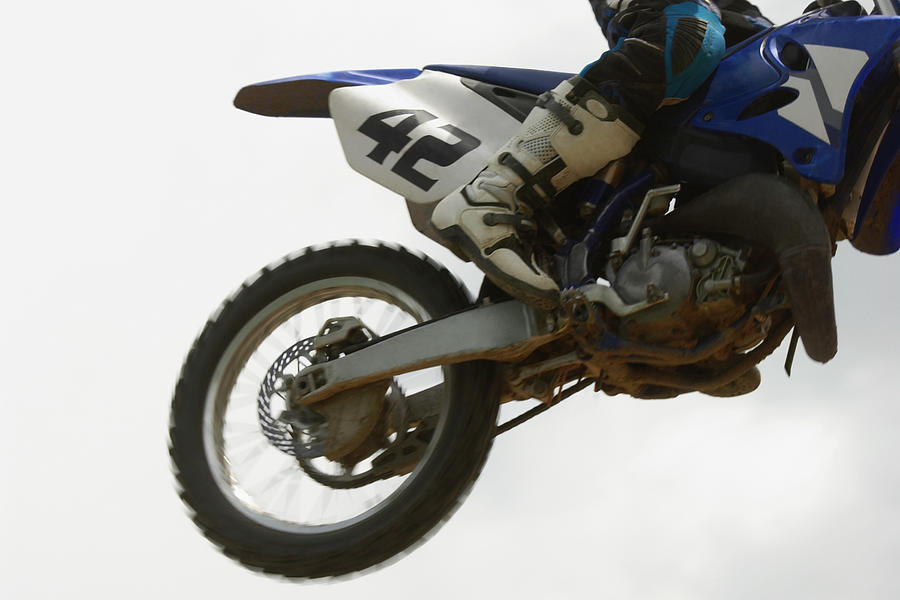 Low Section View Of A Motocross Rider Photograph by Glowimages