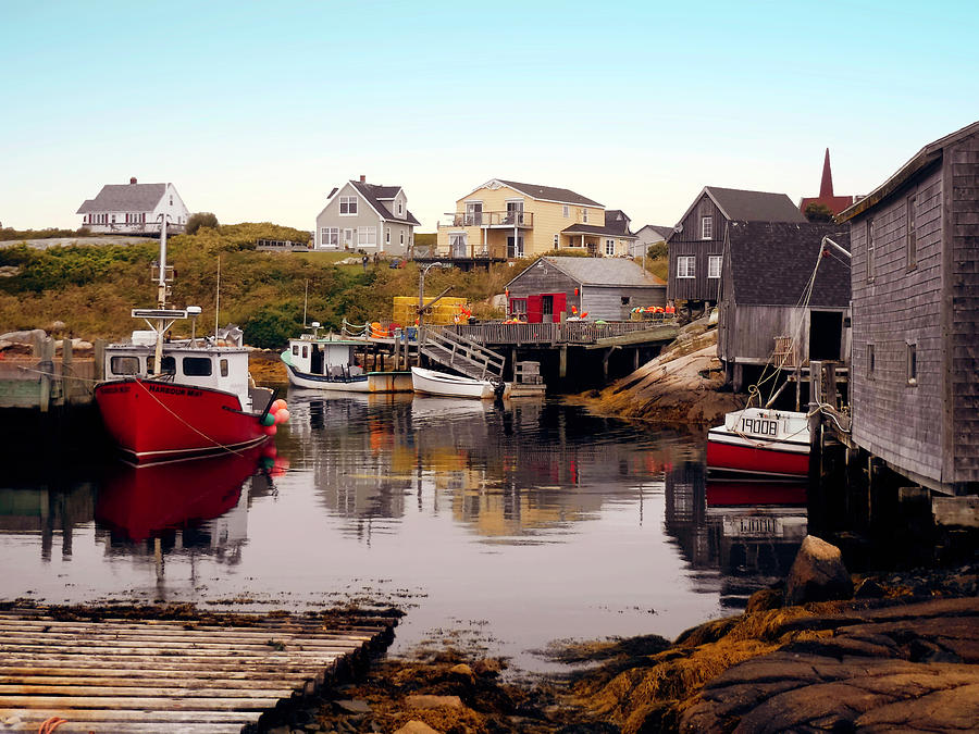 Low Tide at Peggys Cove Photograph by Pheasant Run Gallery