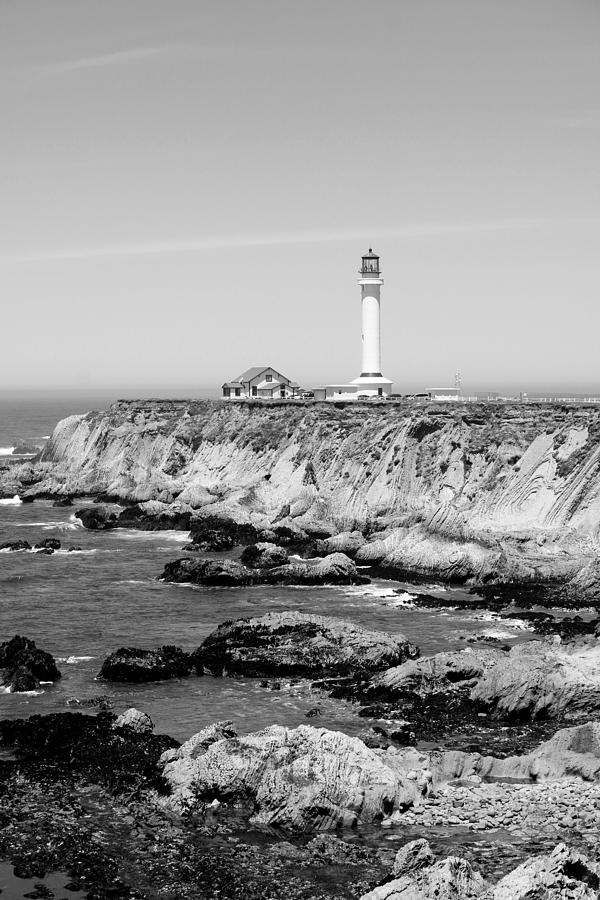 Lighthouse Photograph - Low Tide at Point Arena Light by Art Block Collections