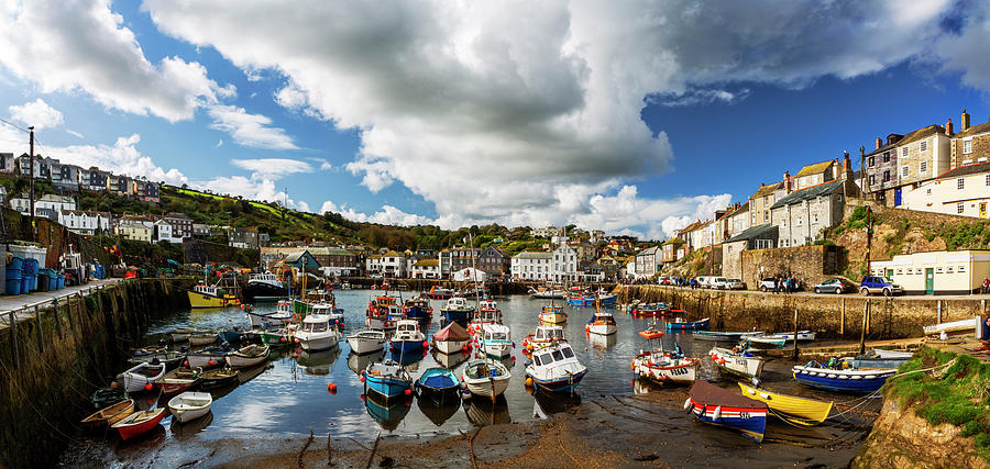 Low Tide, Mevagissey Harbour, Cornwall, UK. Photograph by Maggie Mccall