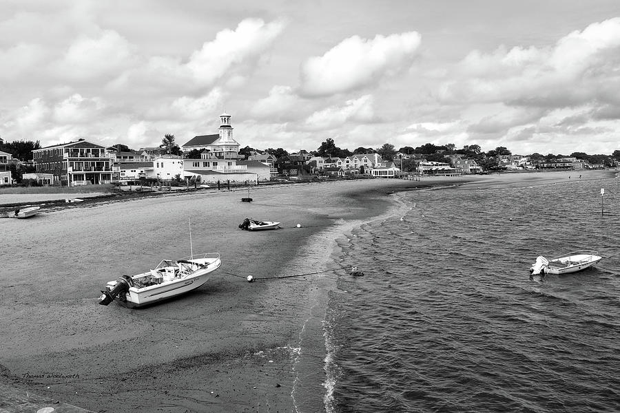 Low Tide Provincetown Cape Cod Massachusetts 01 BW Photograph by Thomas Woolworth