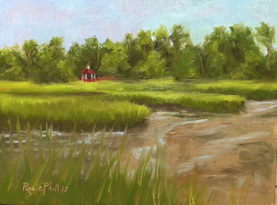 Low Tide Painting by Rosie Phillips Low Tide Painting by Rosie Phillips