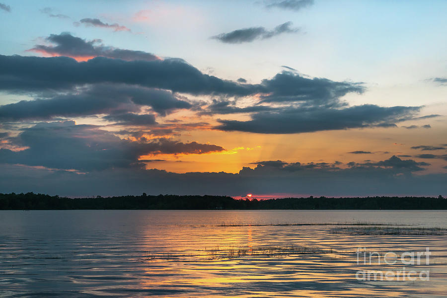 Lowcountry Southern Exposure - Wando River Sunset Photograph
