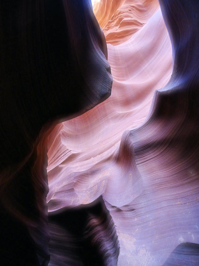 Lower Antelope Canyon - Pink and Grey Hues Photograph by Doris Aguirre