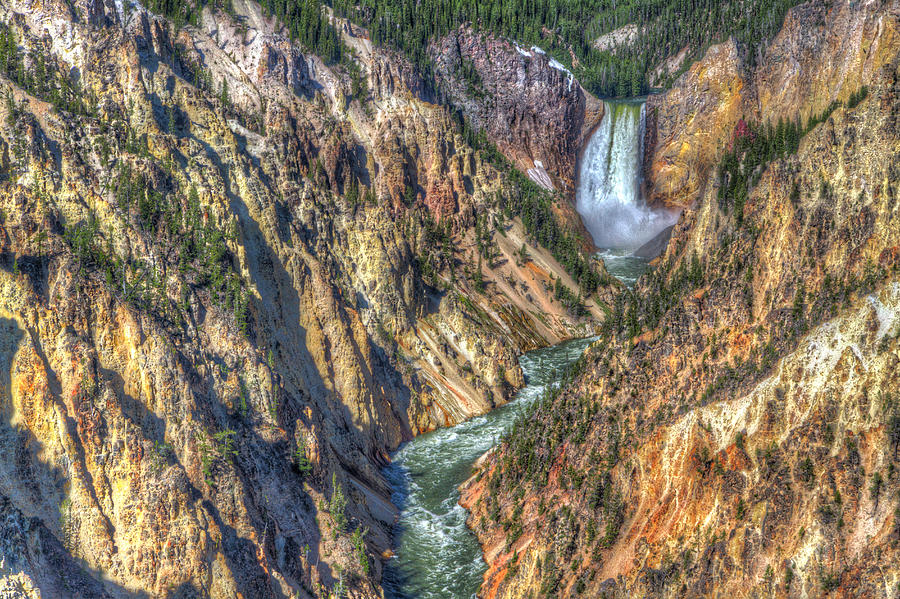 Yellowstone National Park Photograph - Lower Falls 2011-06 06 by Jim Dollar