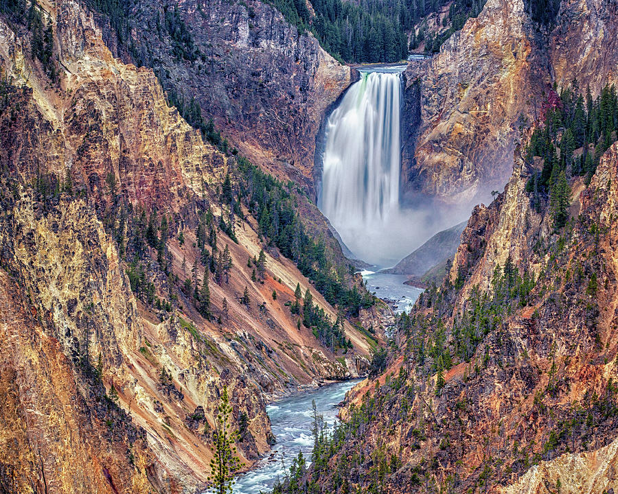 Lower Falls of the Yellowstone - #2 Photograph by Stephen Stookey
