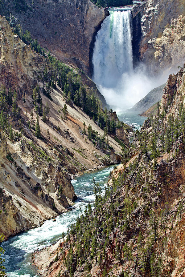 Lower Falls Of The Yellowstone Photograph by Nathan Blaney - Fine Art ...