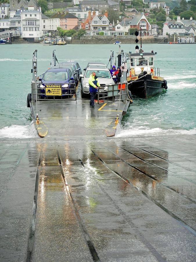 Lower Ferry Arriving At Dartmouth, Devon Photograph