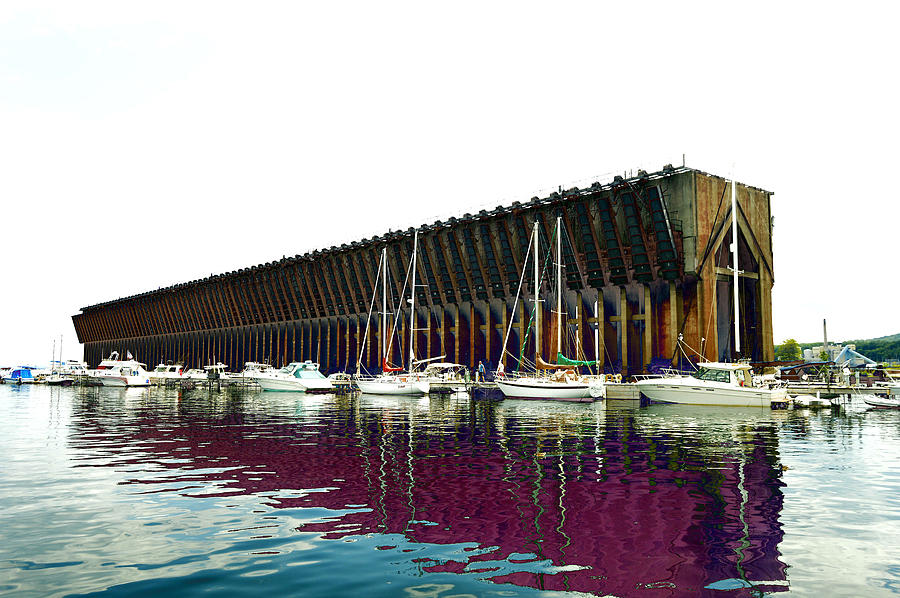 Lower harbor Ore dock at Marquette Michigan. by Tom Kelly Lower harbor Ore dock at Marquette Michigan. by Tom Kelly