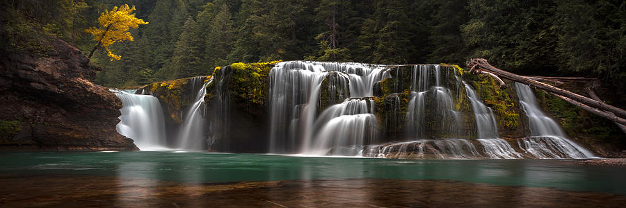 Lower Lewis Falls Pano Photograph by Ryan Smith
