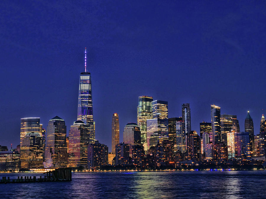 Lower Manhattan at Twilight # 2 Photograph by Allen Beatty