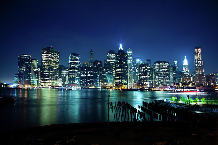 Lower Manhattan From Brooklyn Photograph by Hal Bergman