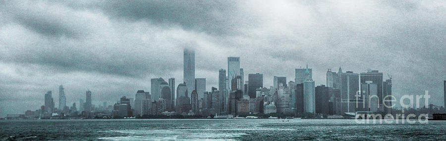 Lower Manhattan Panorama Photograph by Judy Hall-Folde