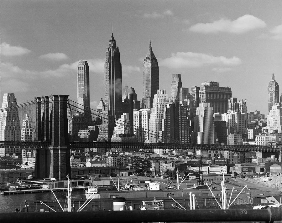 Lower Manhattan Skyline, 1948 by Andreas Feininger