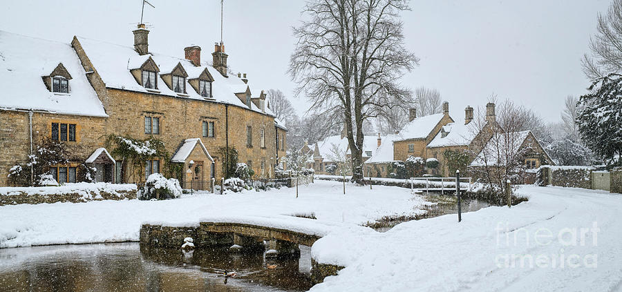 Lower Slaughter Winter Photograph by Tim Gainey