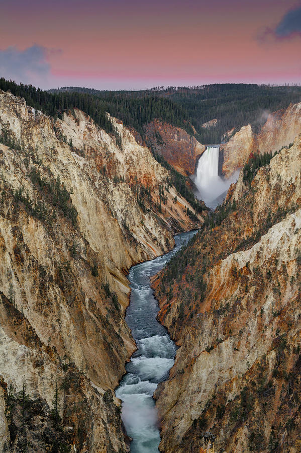 Lower Yellowstone Falls Photograph by Jeff Foott