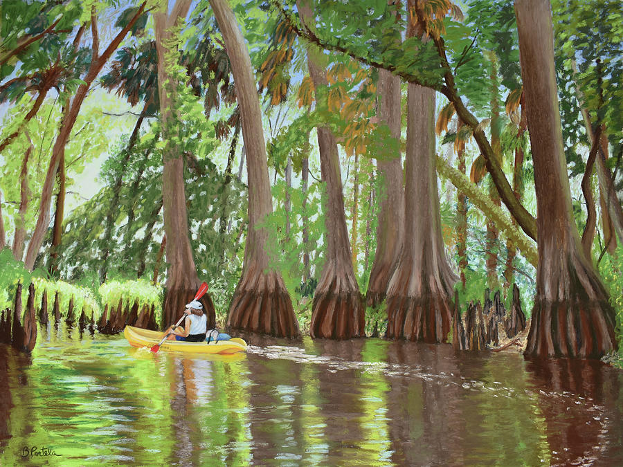 Loxahatchee River Painting - The Loxahatchee by Beatriz Portela Loxahatchee River Painting - The Loxahatchee by Beatriz Portela