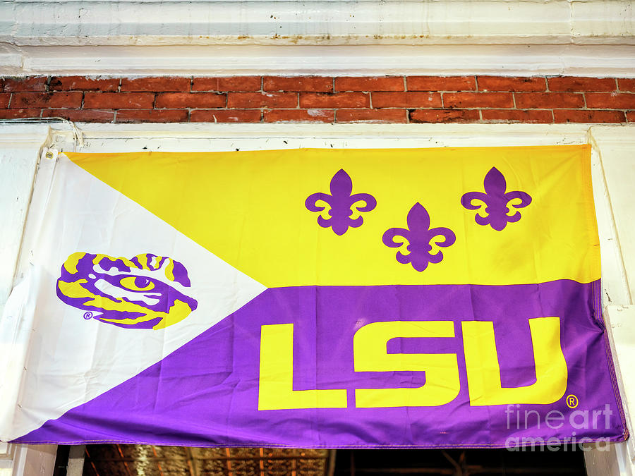 LSU on Bourbon Street in New Orleans Photograph by John Rizzuto