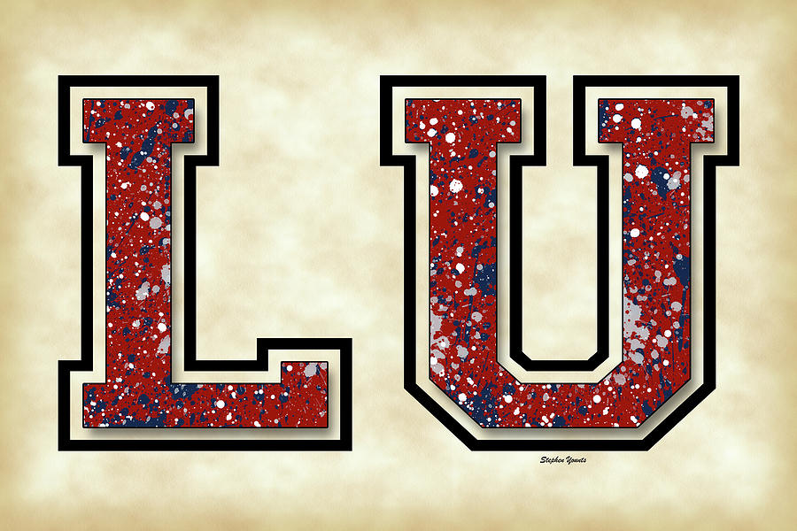 LU - Liberty University - Parchment Digital Art by Stephen Younts