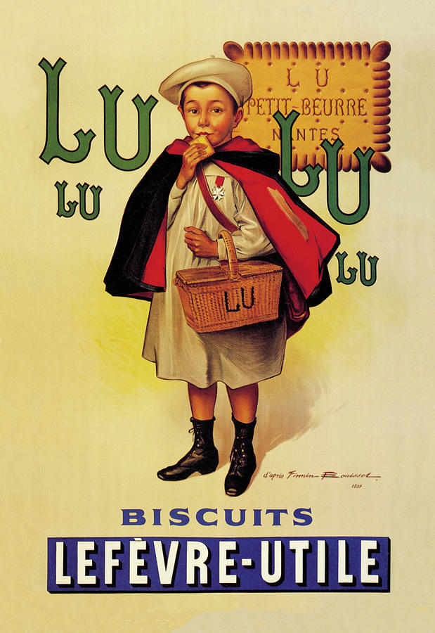 Lu Lu Biscuits Painting by Firmin Etienne Bouisset Lu Lu Biscuits Painting by Firmin Etienne Bouisset